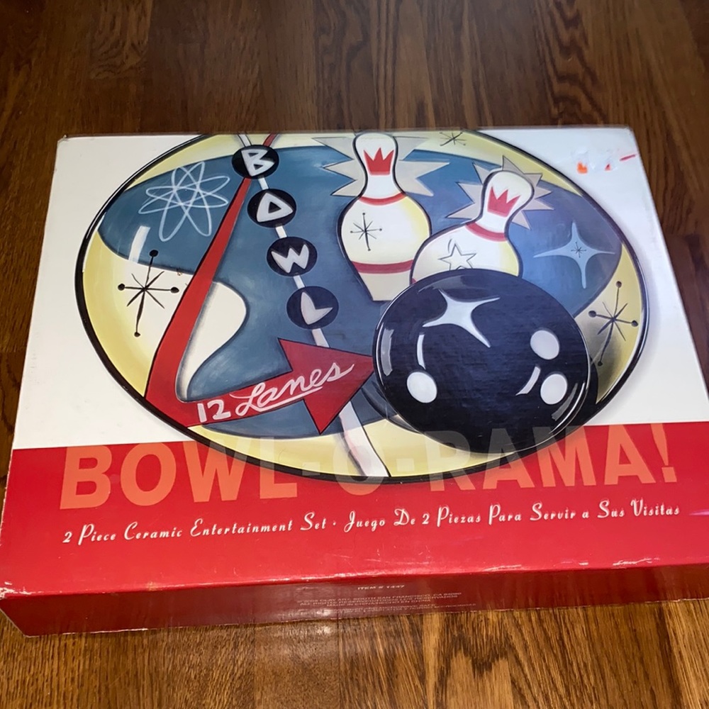 2005 Clay Art Bowl-O-Rama 2 Pie e Entertainment Set NIB